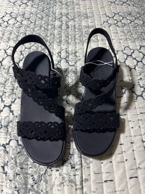 Cali Skechers Size 10 Black Platform Sandal Size 10